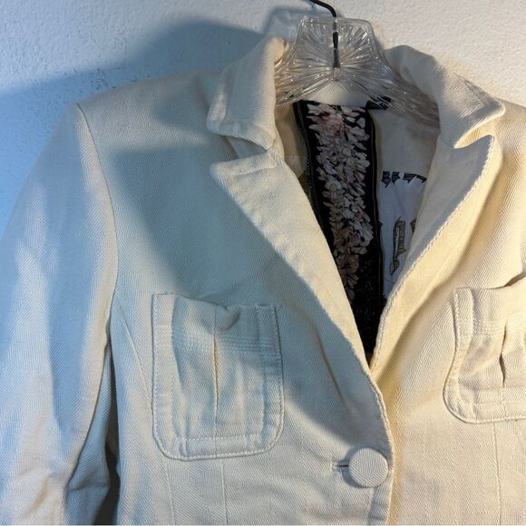 GWEN STEFANI L.A.M.B. LADIES BLAZER JACKET 2 buttercream capsule 90s career y2k - Picture 7 of 15
